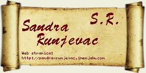 Sandra Runjevac vizit kartica